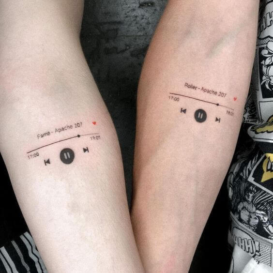 Quotes or Songs Sister Tattoos