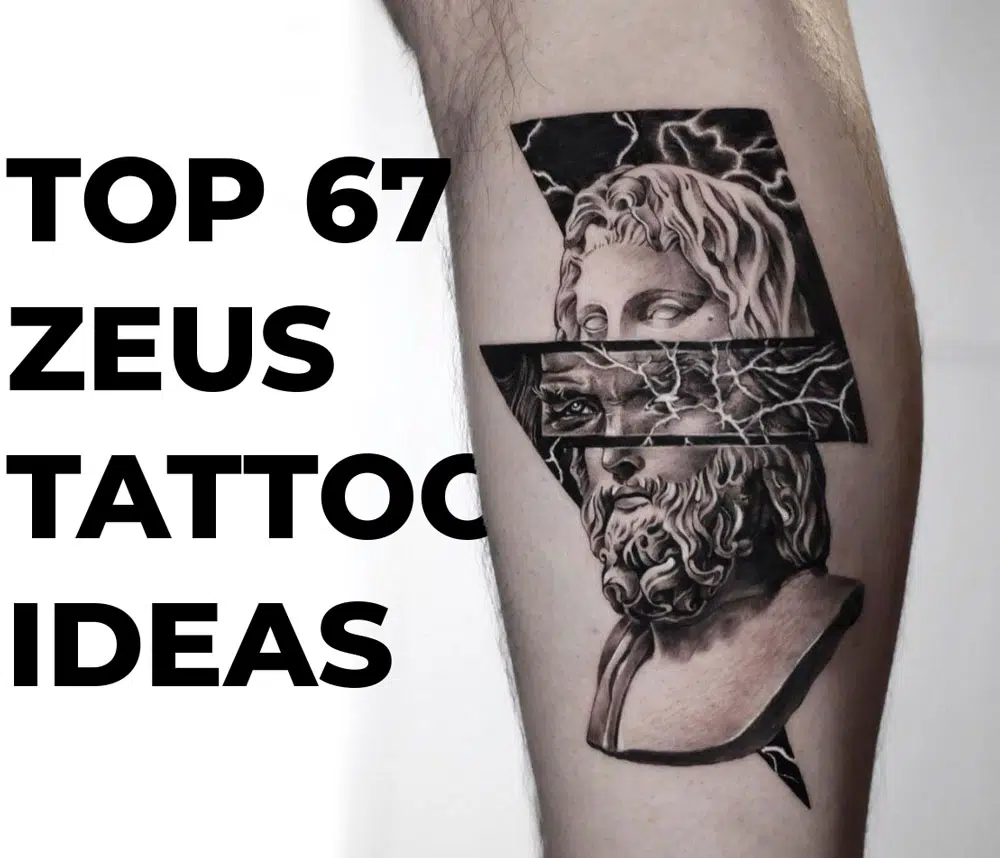 Realistic black and gray Zeus tattoo by Sorin Gabor: TattooNOW