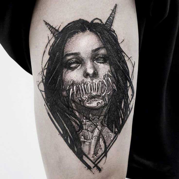 Horror Tattoo Ideas for Men