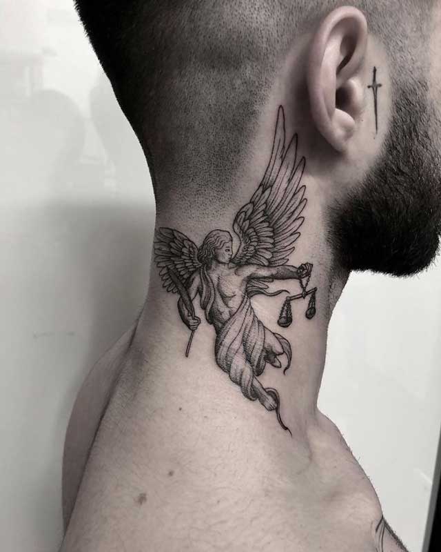 angel on neck